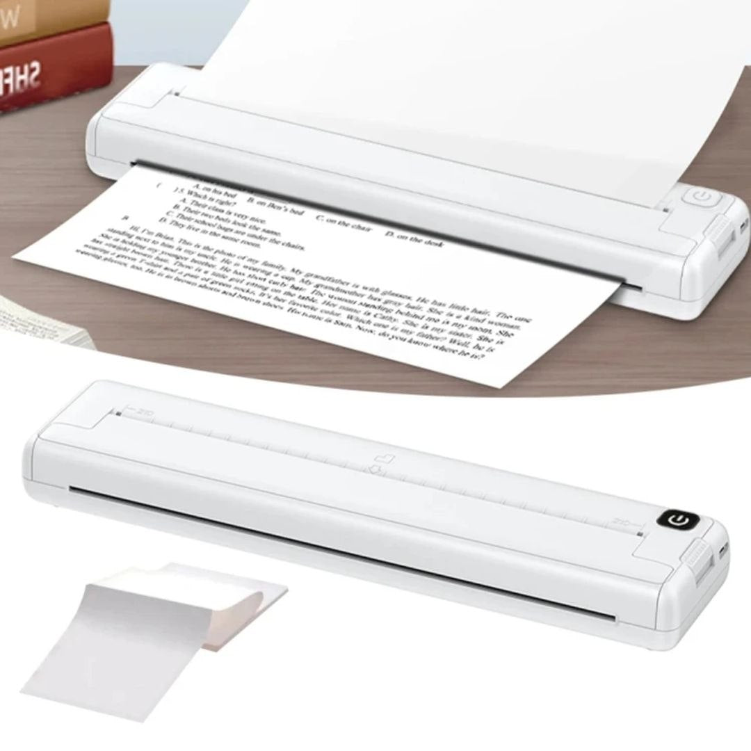 IMPRIMANTE THERMIQUE PORTABLE A4 – BUREAUTIQUE MOBILE HAUTE RÉSOLUTION