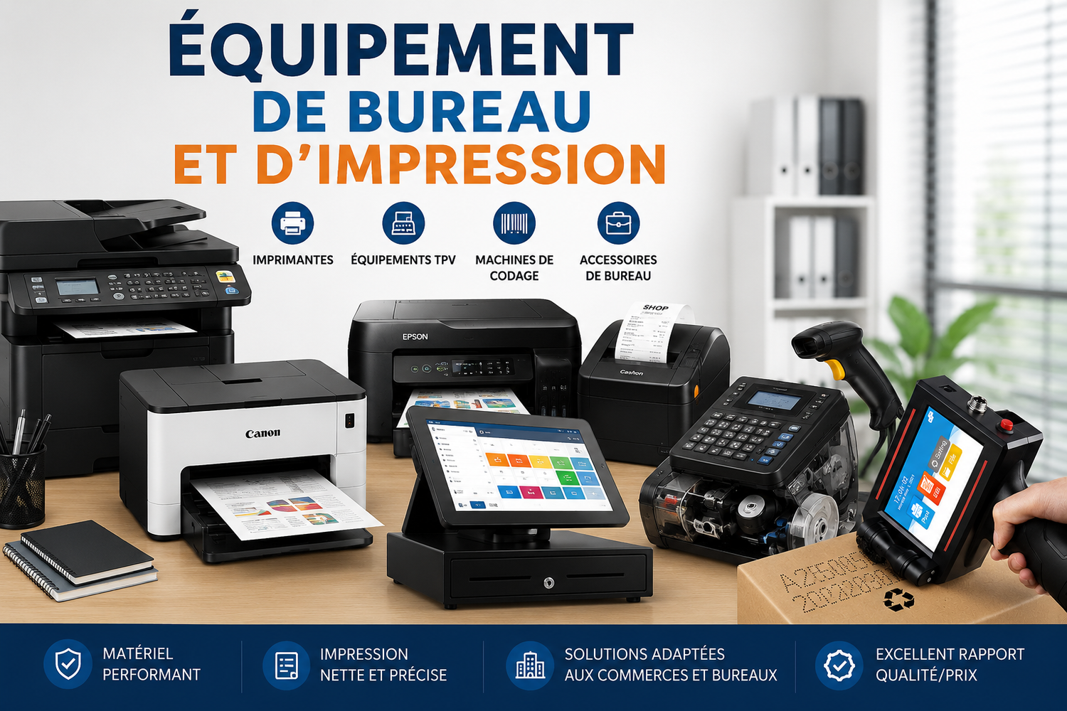 EQUIPEMENTS DE BUREAU ET D'IMPRESSION