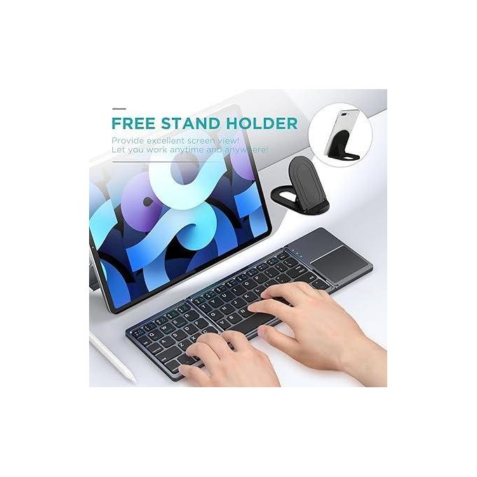 clavier de poche bleutooth rechargeable QWERTY