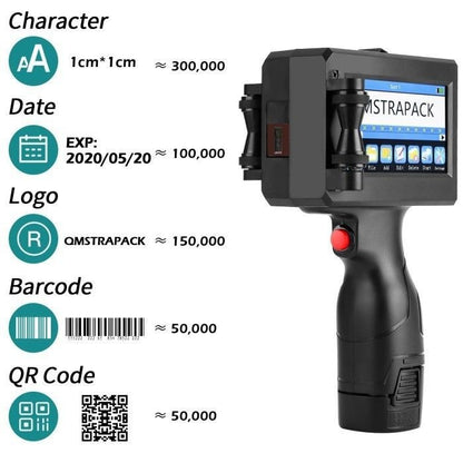 IMPRIMANTE À JET D'ENCRE SUR TOUS SUPPORTS MULTIFONCTION 6 EN 1, HAUTEUR D’IMPRESSION 12,7MM