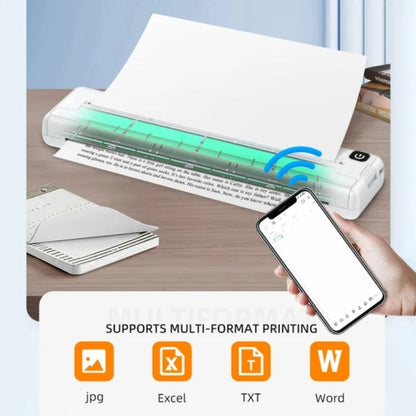 IMPRIMANTE THERMIQUE PORTABLE A4 – BUREAUTIQUE MOBILE HAUTE RÉSOLUTION