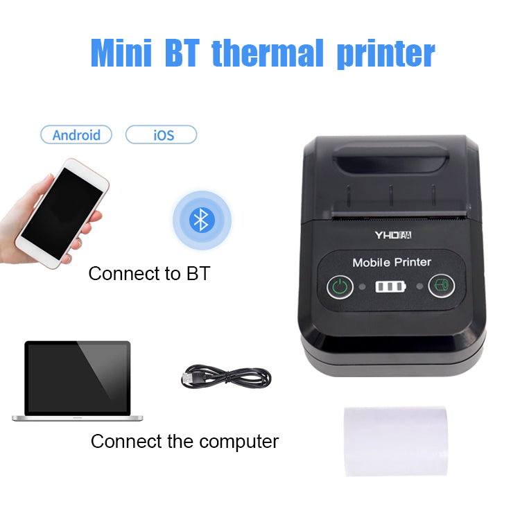 🖨 IMPRIMANTE THERMIQUE BLUETOOTH PORTABLE – REÇUS 58MM