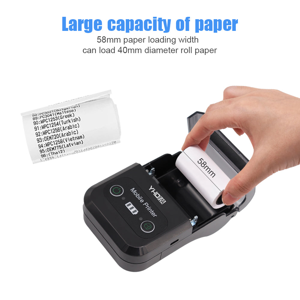 🖨 IMPRIMANTE THERMIQUE BLUETOOTH PORTABLE – FACTURES & REÇUS 58MM