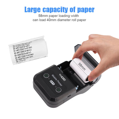 🖨 IMPRIMANTE THERMIQUE BLUETOOTH PORTABLE – FACTURES & REÇUS 58MM