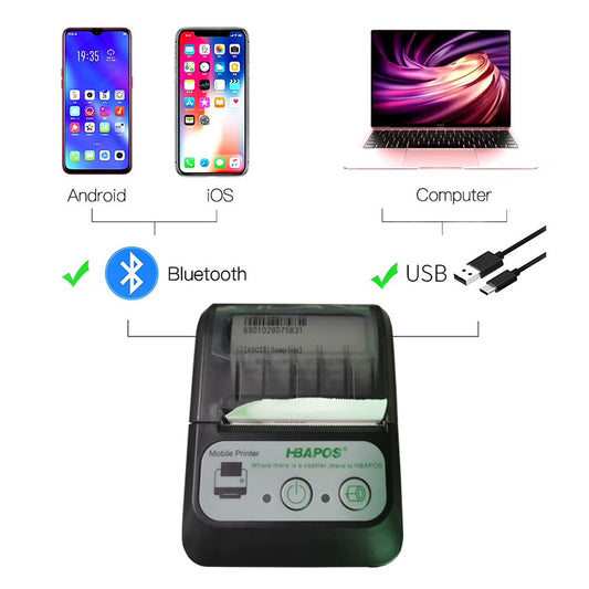 🖨 IMPRIMANTE THERMIQUE BLUETOOTH PORTABLE – REÇUS 58MM