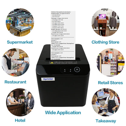 🖨 X-PRINTER THERMIQUE BLUETOOTH 80MM – GRAND FORMAT & HAUTE VITESSE