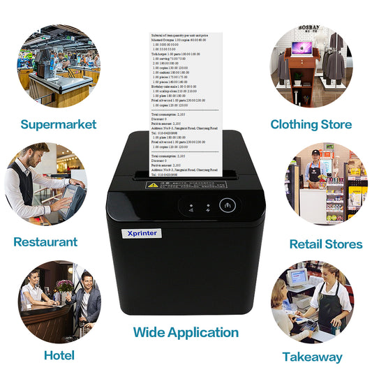 🖨 X-PRINTER THERMIQUE BLUETOOTH 80MM – GRAND FORMAT & HAUTE VITESSE
