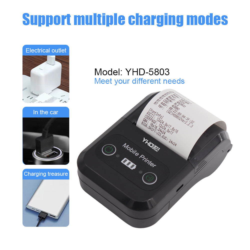 🖨 IMPRIMANTE THERMIQUE BLUETOOTH PORTABLE – FACTURES & REÇUS 58MM