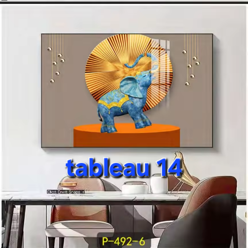 CACHE COMPTEUR 50X40, TABLEAU MURAL DÉCORATIF