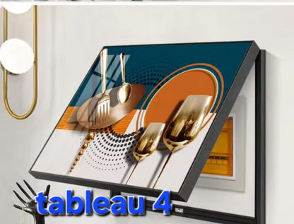 CACHE COMPTEUR 50X40, TABLEAU MURAL DÉCORATIF