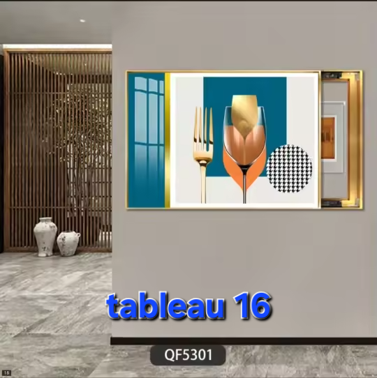 CACHE COMPTEUR 50X40, TABLEAU MURAL DÉCORATIF