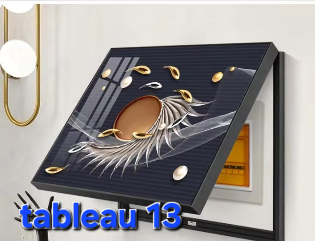 CACHE COMPTEUR 50X40, TABLEAU MURAL DÉCORATIF