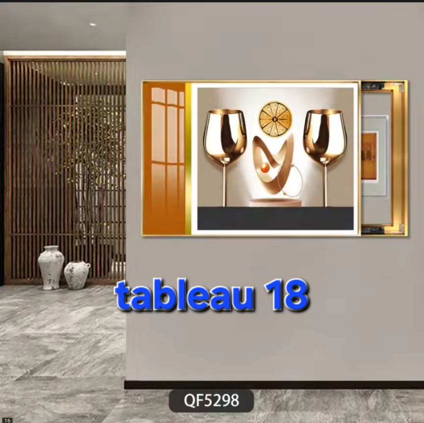 CACHE COMPTEUR 50X40, TABLEAU MURAL DÉCORATIF