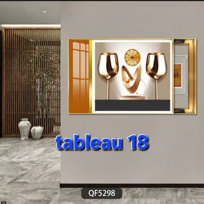 CACHE COMPTEUR 50X40, TABLEAU MURAL DÉCORATIF