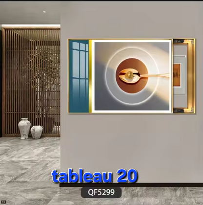 CACHE COMPTEUR 50X40, TABLEAU MURAL DÉCORATIF