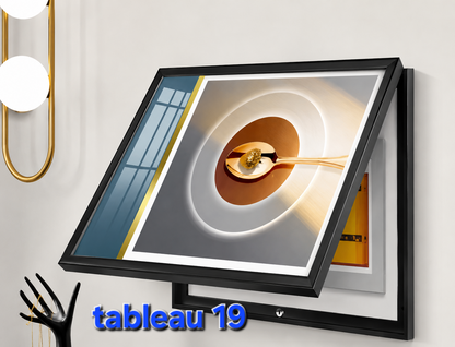 CACHE COMPTEUR 50X40, TABLEAU MURAL DÉCORATIF