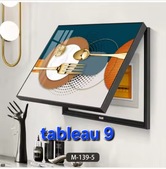 CACHE COMPTEUR 50X40, TABLEAU MURAL DÉCORATIF