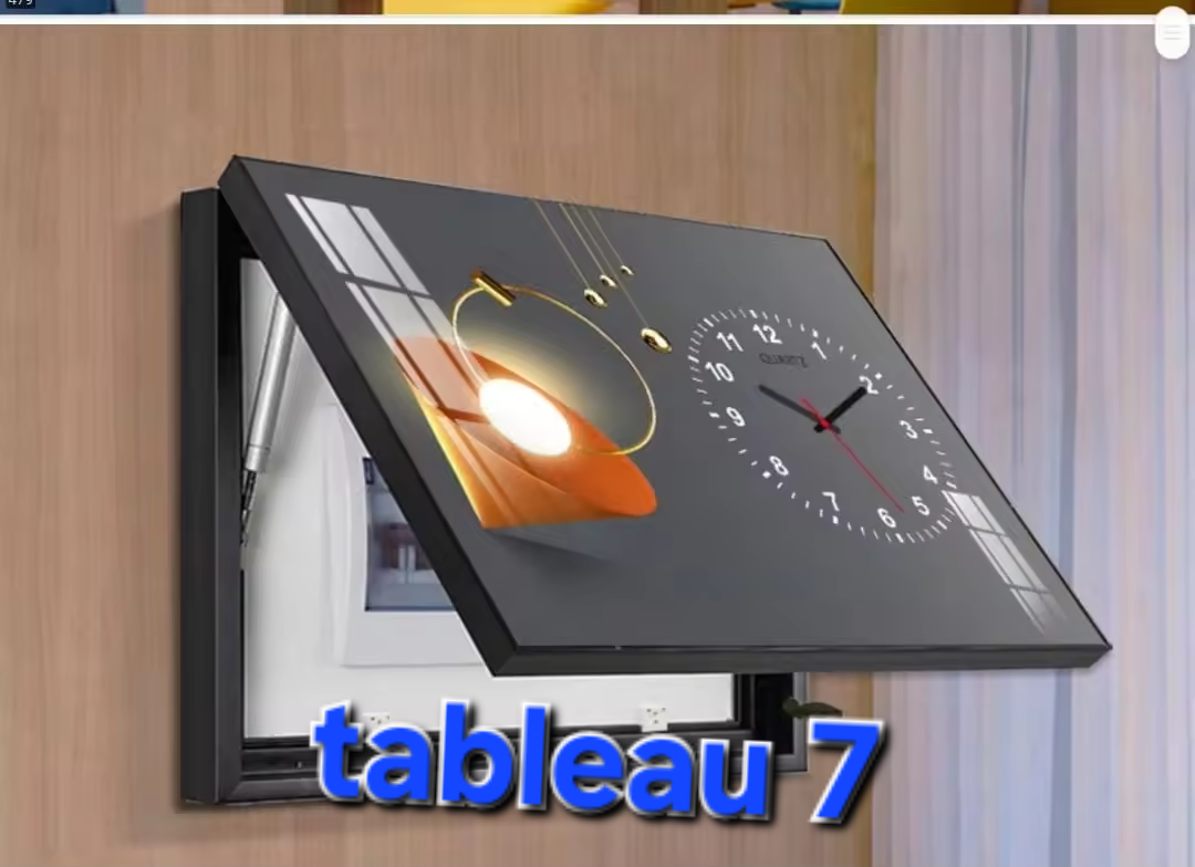 CACHE COMPTEUR 50X40, TABLEAU MURAL DÉCORATIF
